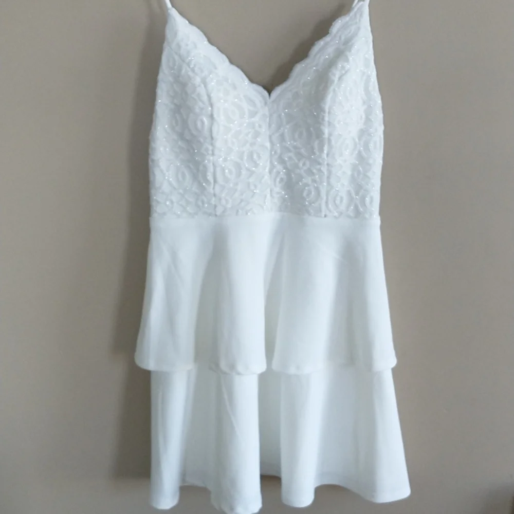 NWT City Studio Party Neutral Dress - Picture 2 of 8